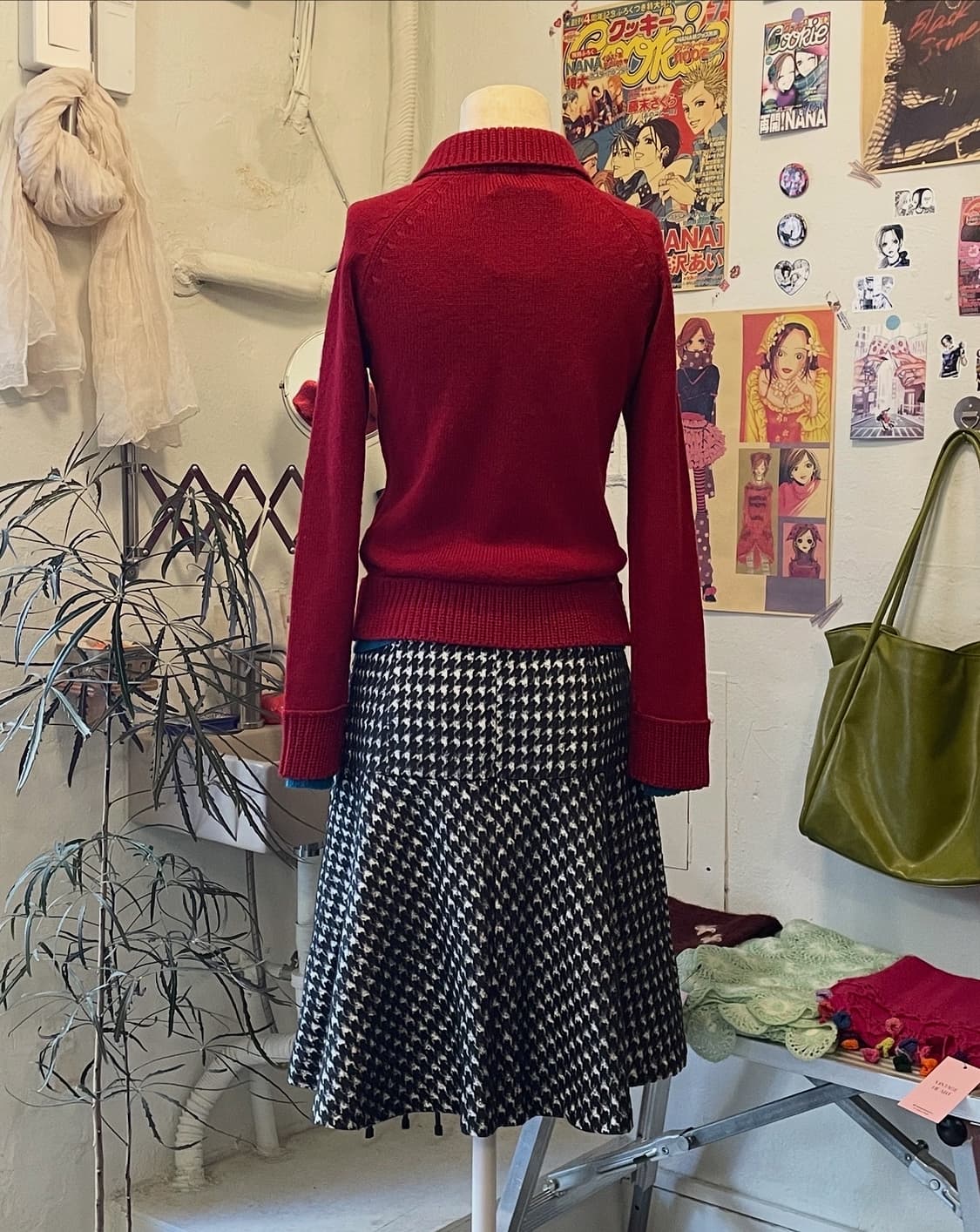 하운즈투스패턴 플에어 스커트 [무배] 상품이미지2