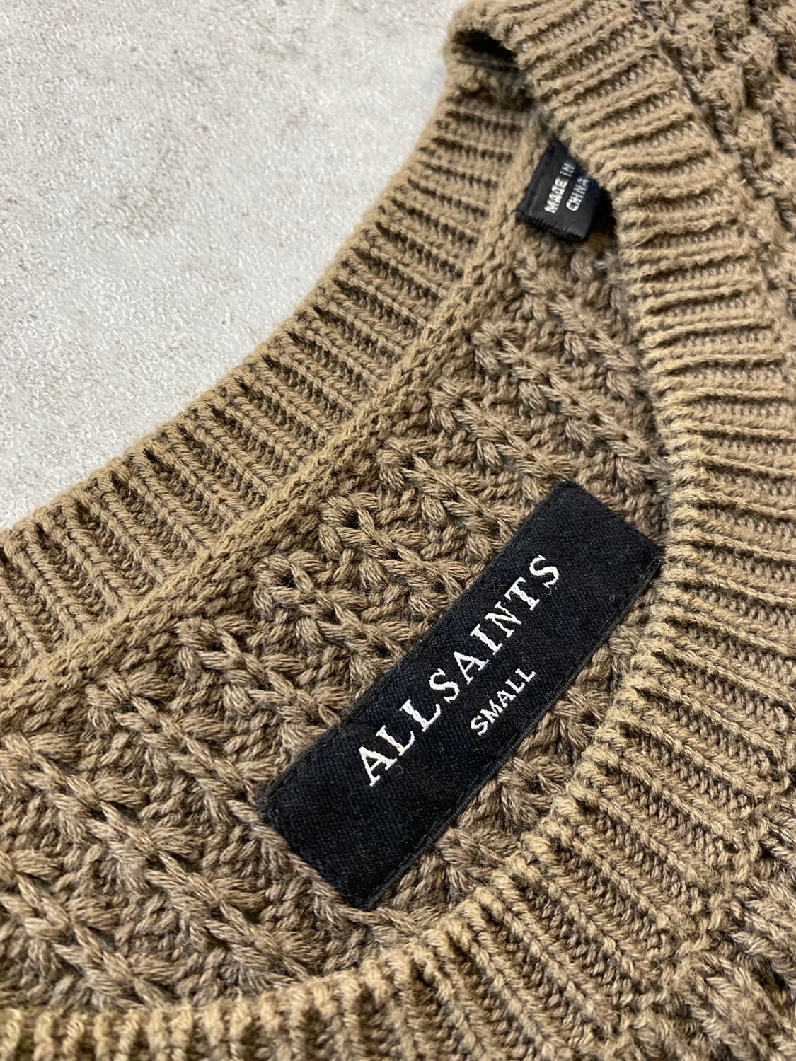 [S] ALLSAINTS 올세인츠 브라운 코튼 니트 상품이미지7