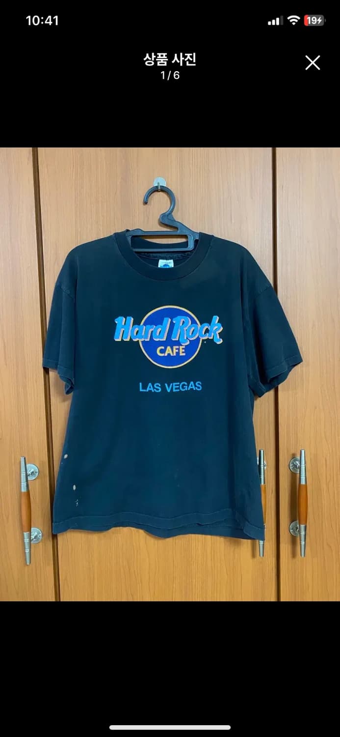 [HARD ROCK] 하드락 카페 라스베가스 티셔츠 L사이즈 상품이미지1