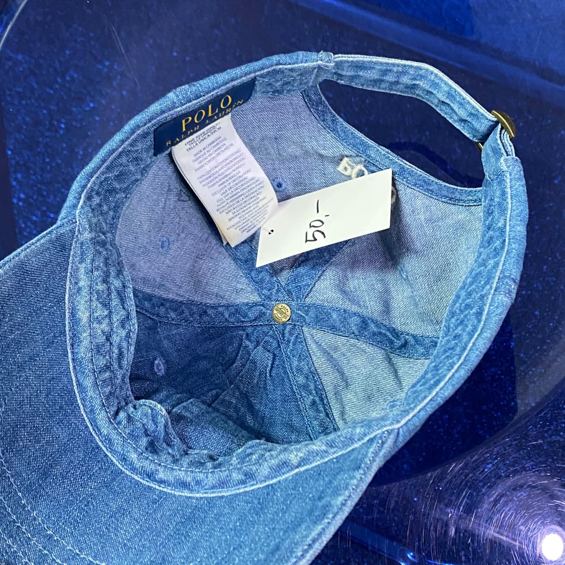 폴로 랄프로렌 자수포니 데님 볼캡 B4376 상품이미지3