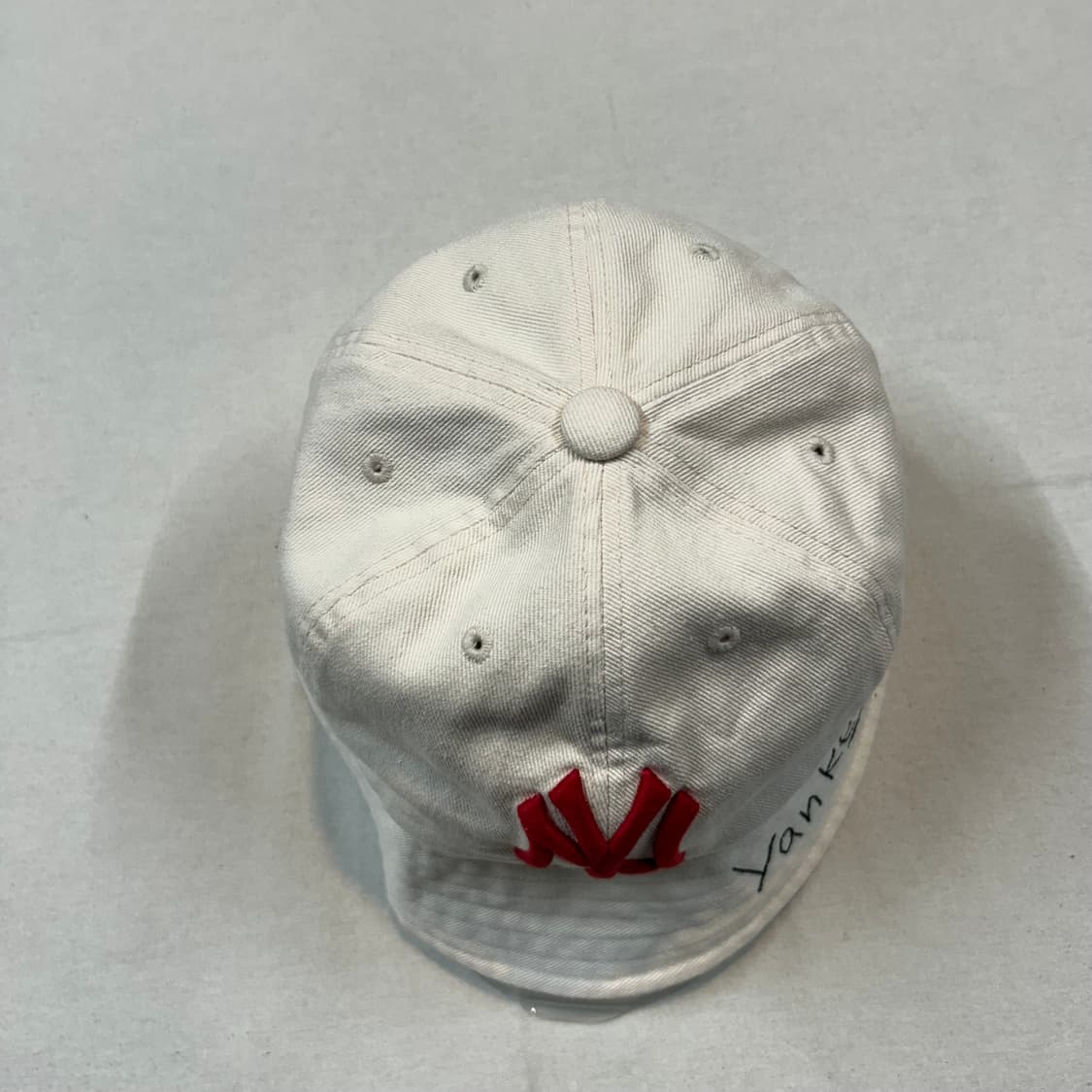 MLB 뉴욕 양키스 자수 버킷햇 모자 아이보리 상품이미지5