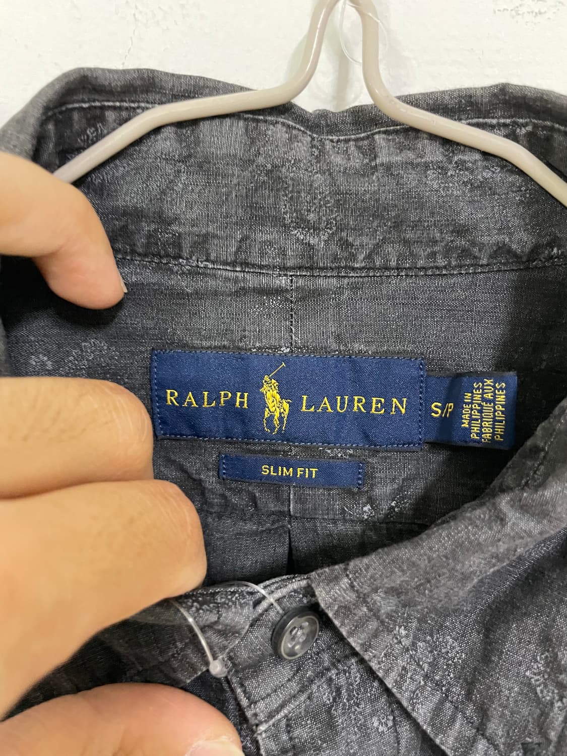 폴로랄프로렌 페이즐리 긴팔 셔츠 그레이 상품이미지5