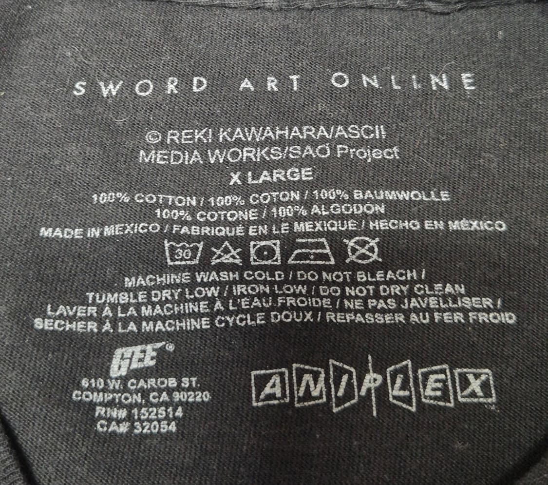 [XL]소드아트온라인 오피셜 티셔츠 -233 상품이미지3