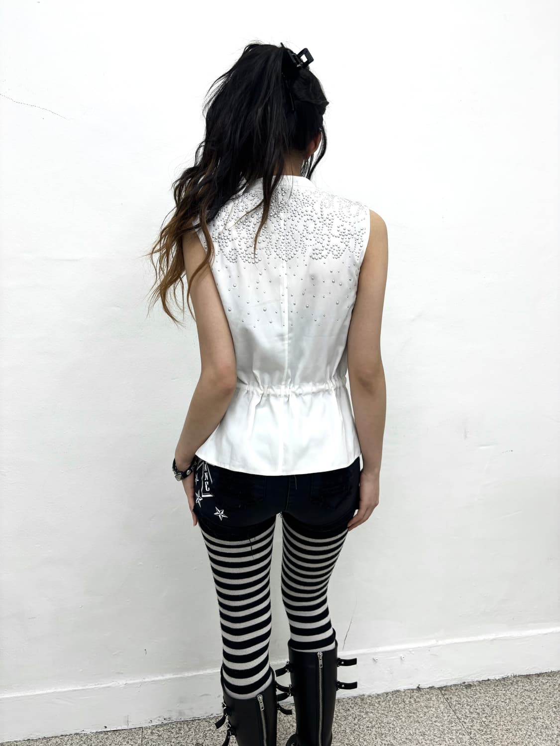 Armani exchange asymmetrical stud vest   상품이미지4