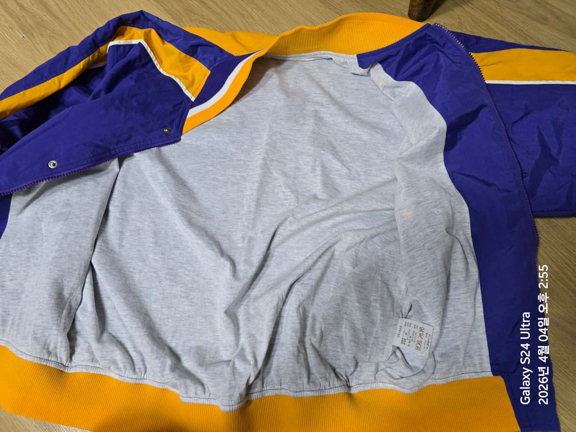 챔피온 레이커스 컬러 스타디움 자켓 L 사이즈 상품이미지8