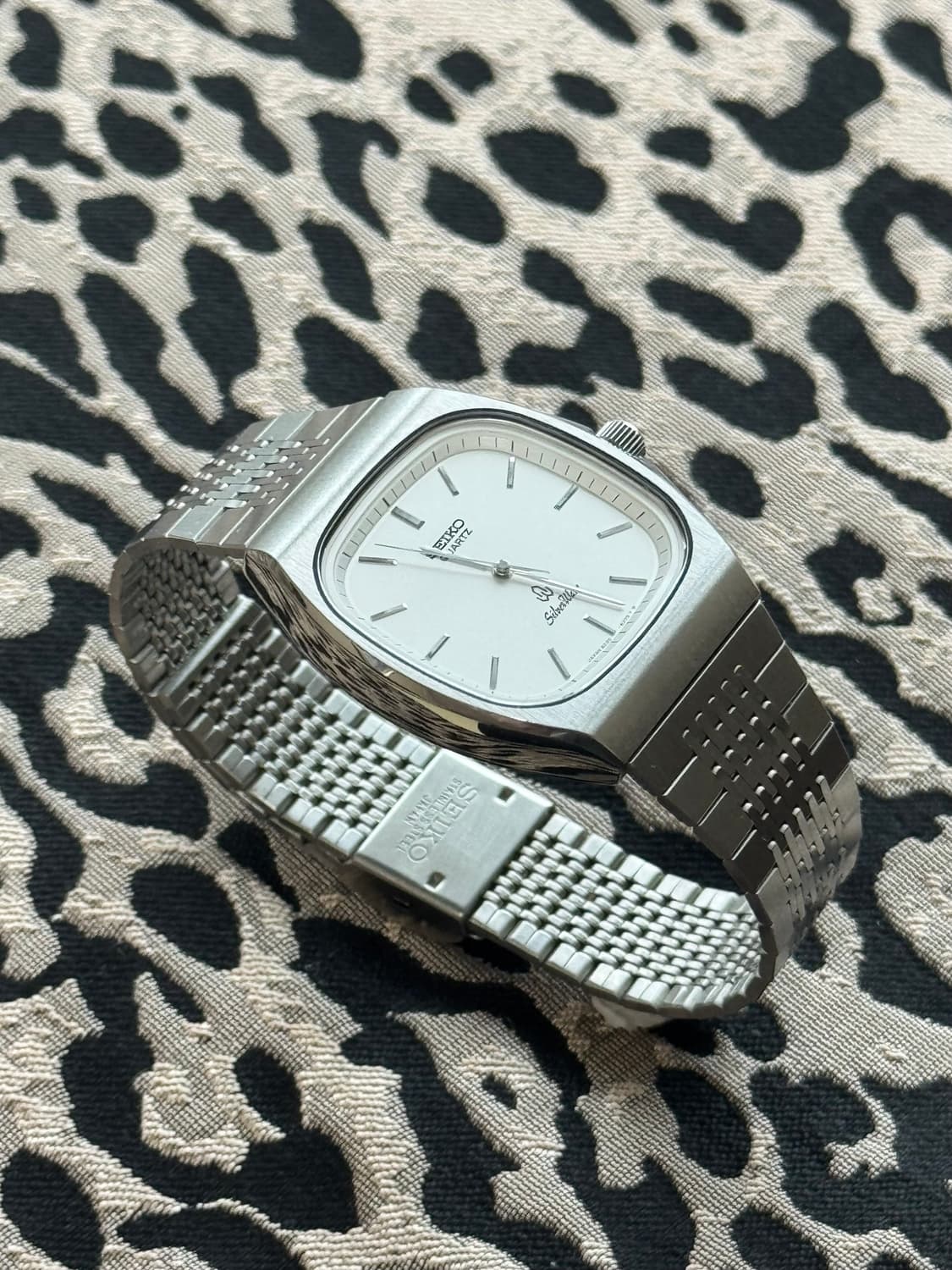 80s 빈티지 세이코 실버웨이브 쿼츠 상품이미지2