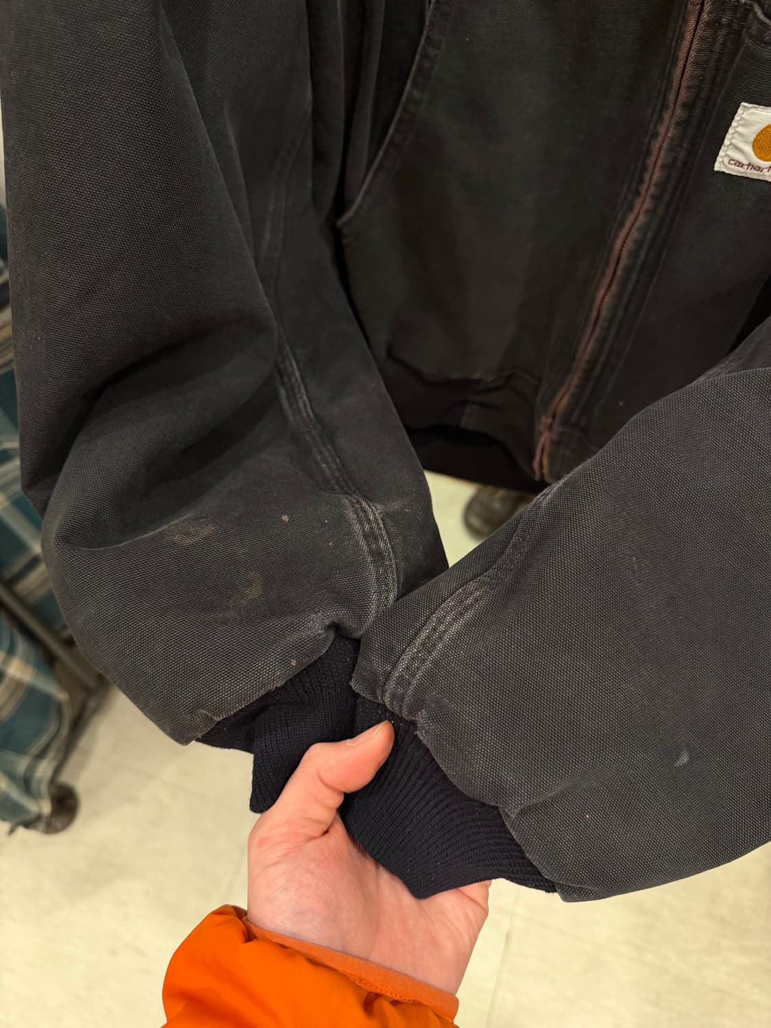 00s Carhartt 칼하트 덕 액티브 페이딩 후드 워크 자켓 상품이미지6