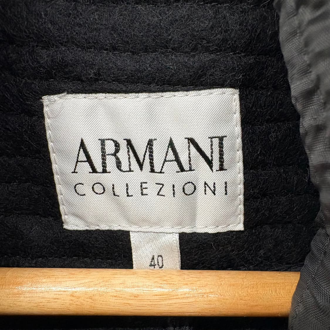 아르마니 블랙 퀼팅 롱 코트 여/S 상품이미지6