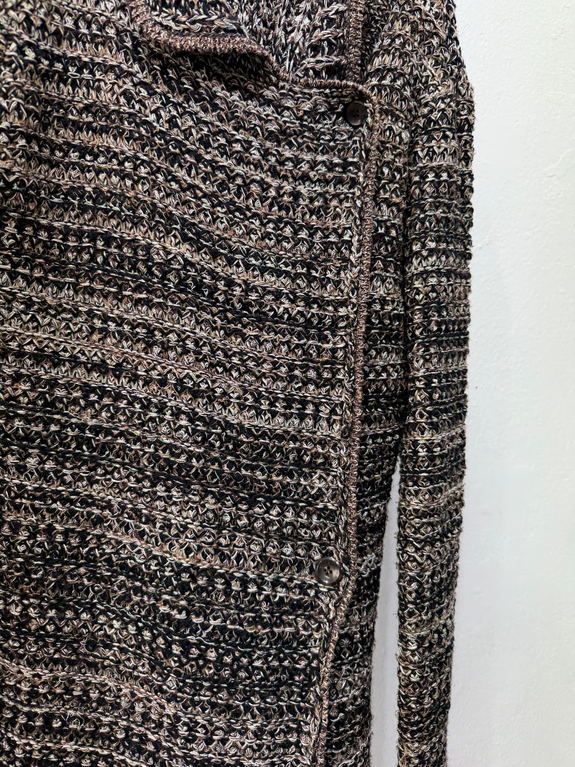 정품) TIME 타임 한섬 믹스 짜임 니트 가디건 90F 상품이미지4