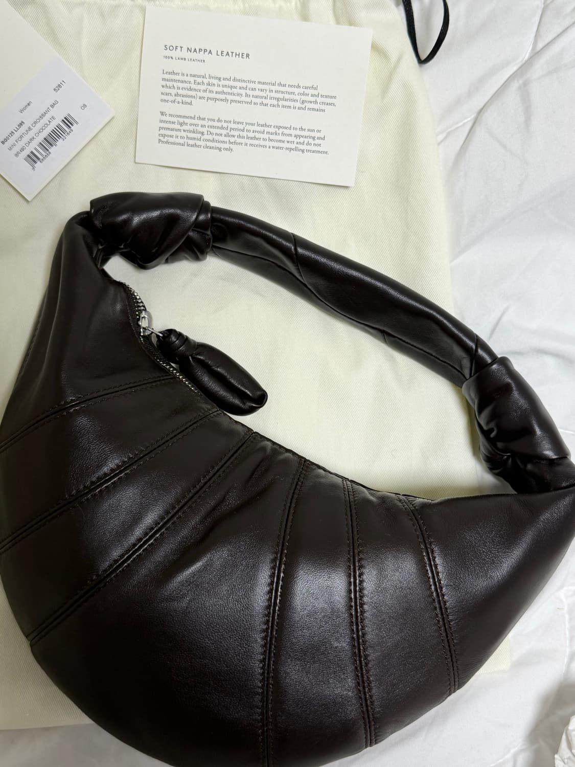 (새상품/공홈구매) lemaire 르메르 포춘 미니 다크초코 나파레더 상품이미지1