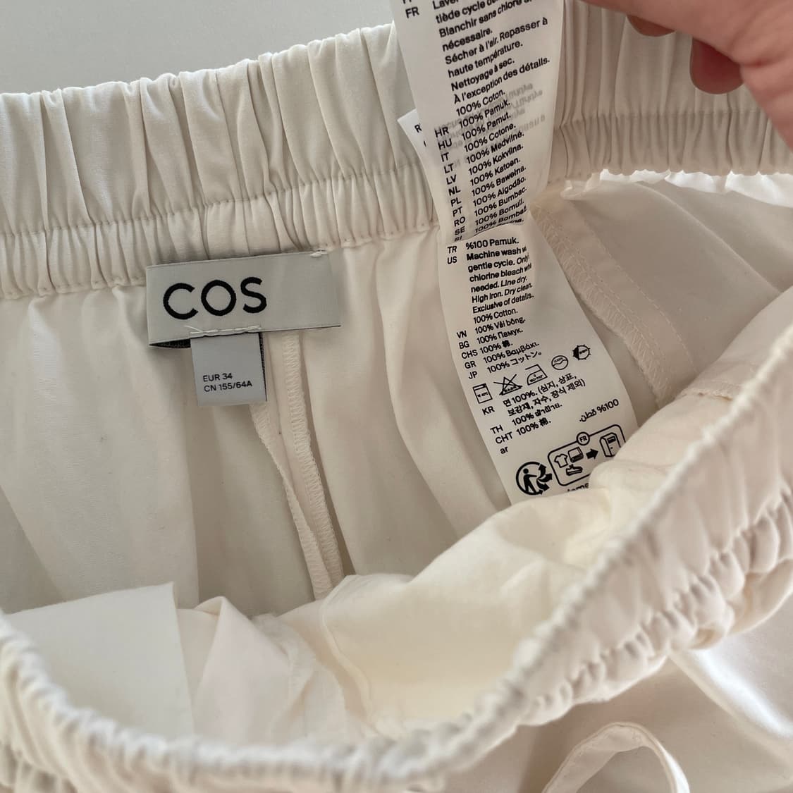 코스 밴딩 리얼 벌룬 코튼 면 팬츠 상품이미지4