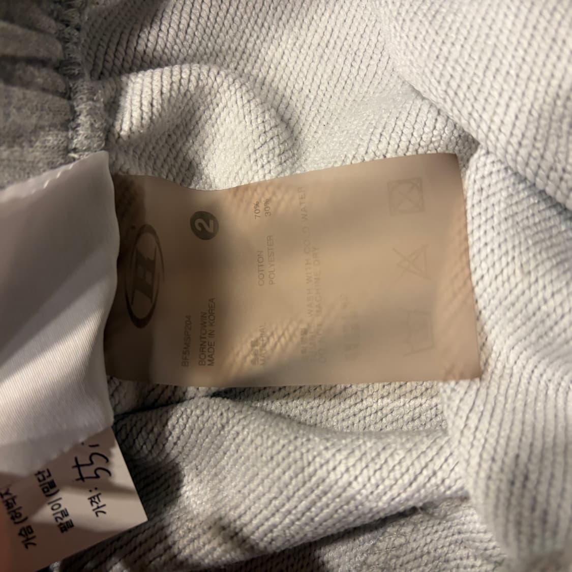 [2] 본투윈 스웻 밴딩 반바지 그레이 D427 상품이미지6