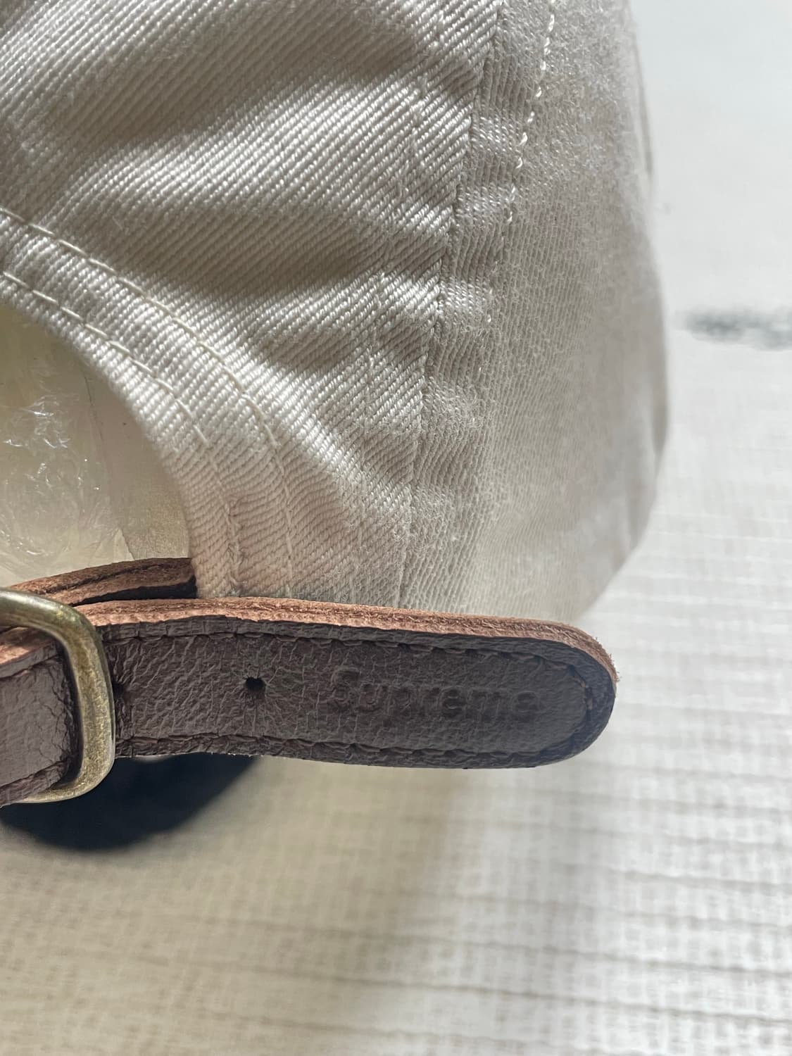 슈프림 워시드 치노 트윌 캠프캡  화이트 상품이미지3