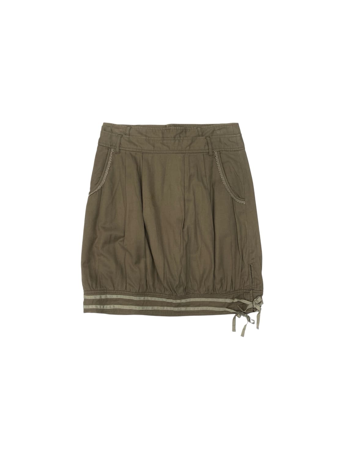 Atsuro tayama brown button skirt 상품이미지1