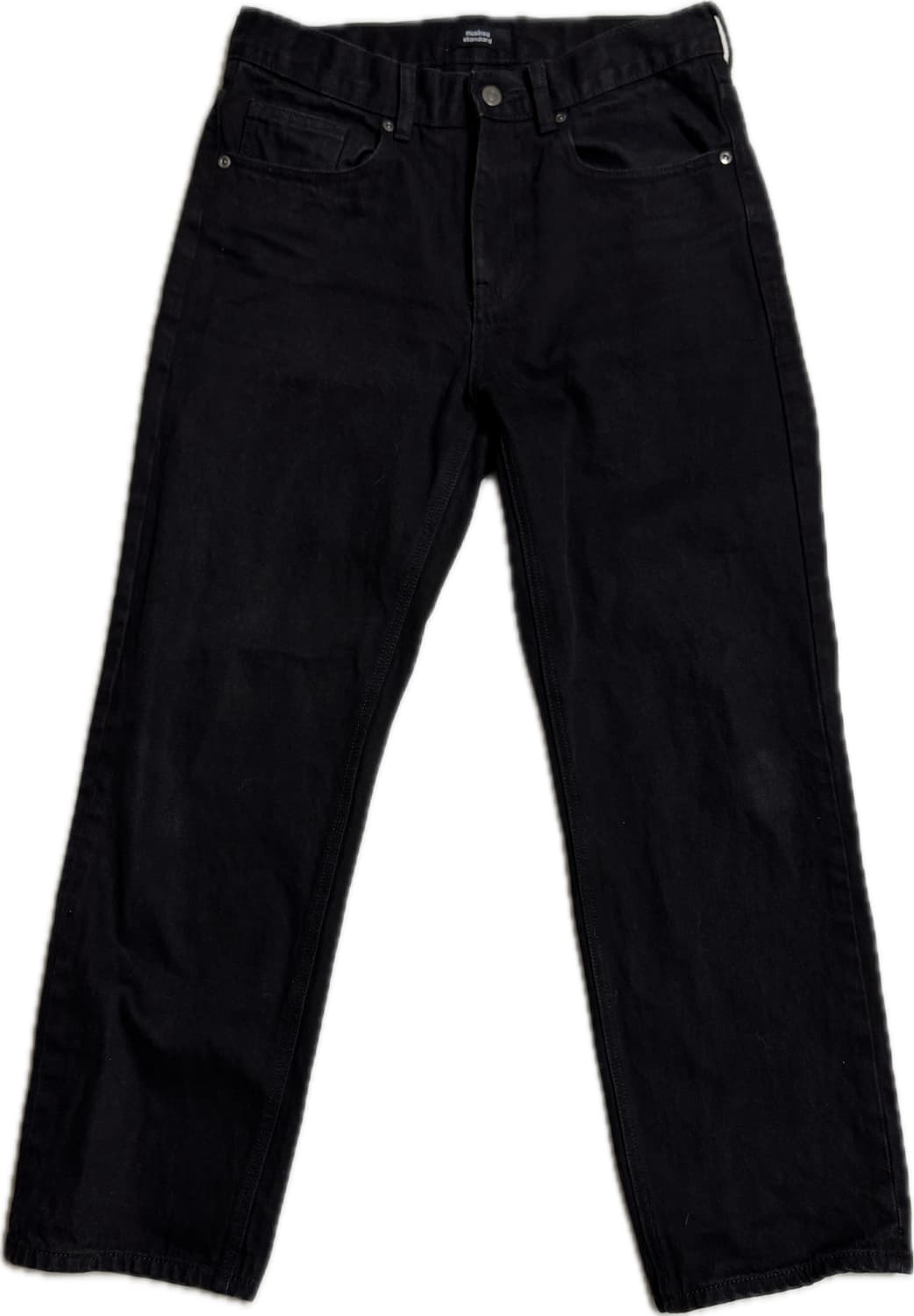 무신사 스탠다드 데님 3개 와이드 / 스트레이트 허리 30-31 상품이미지4