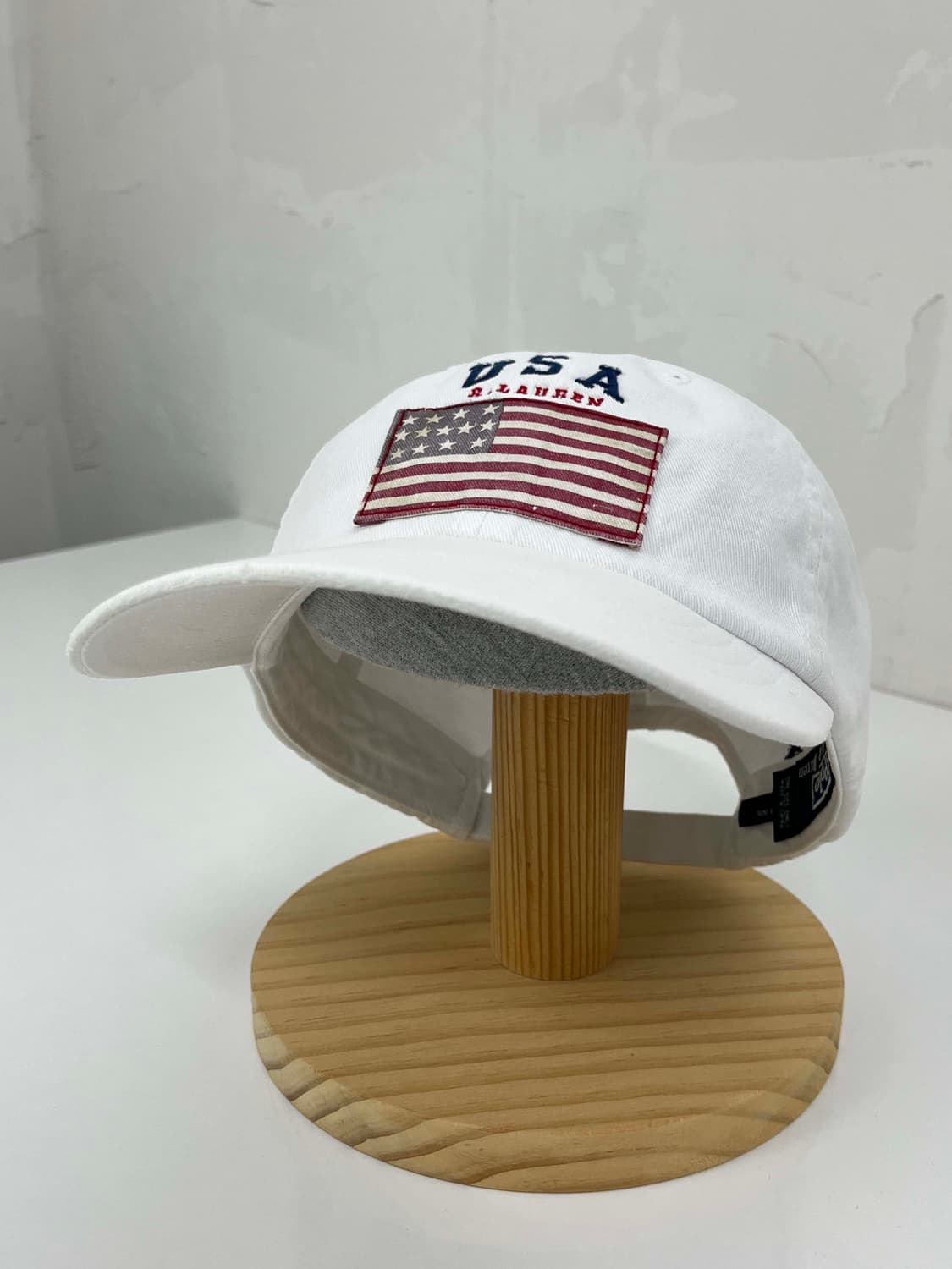 00's 폴로 랄프로렌 usa 플래그 화이트 볼캡 모자 상품이미지1