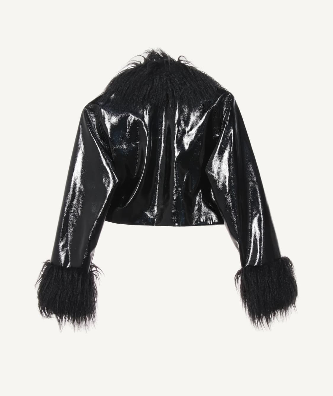 디바이디드에이치앤앰 가죽 퍼 자켓 xs 갸루 y2k h&m 상품이미지3