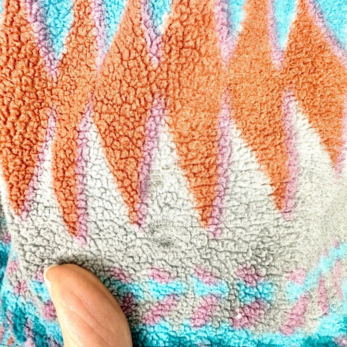 13FW 파타고니아 신칠라 스냅-T 민트/오렌지 아즈텍 패턴 상품이미지7