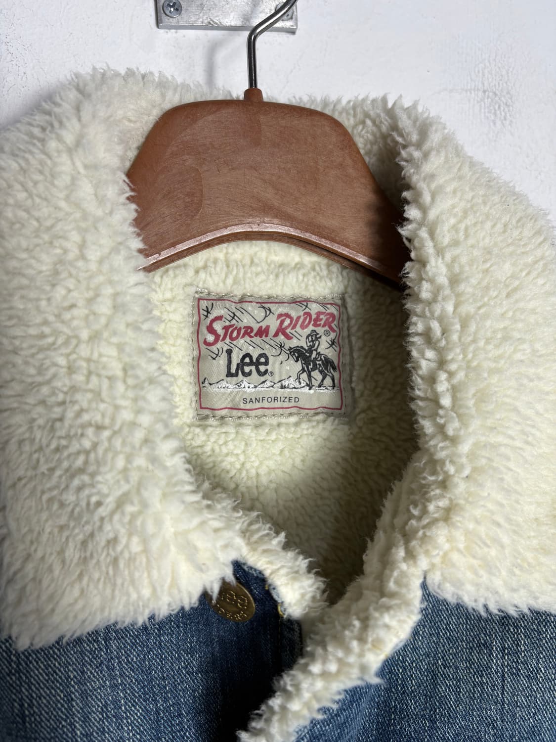 Lee 리 시어링 카라 중청 데님 자켓 상품이미지3