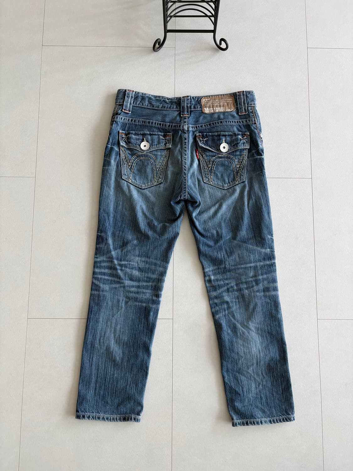 edwin) vintage wash straight jeans 상품이미지5