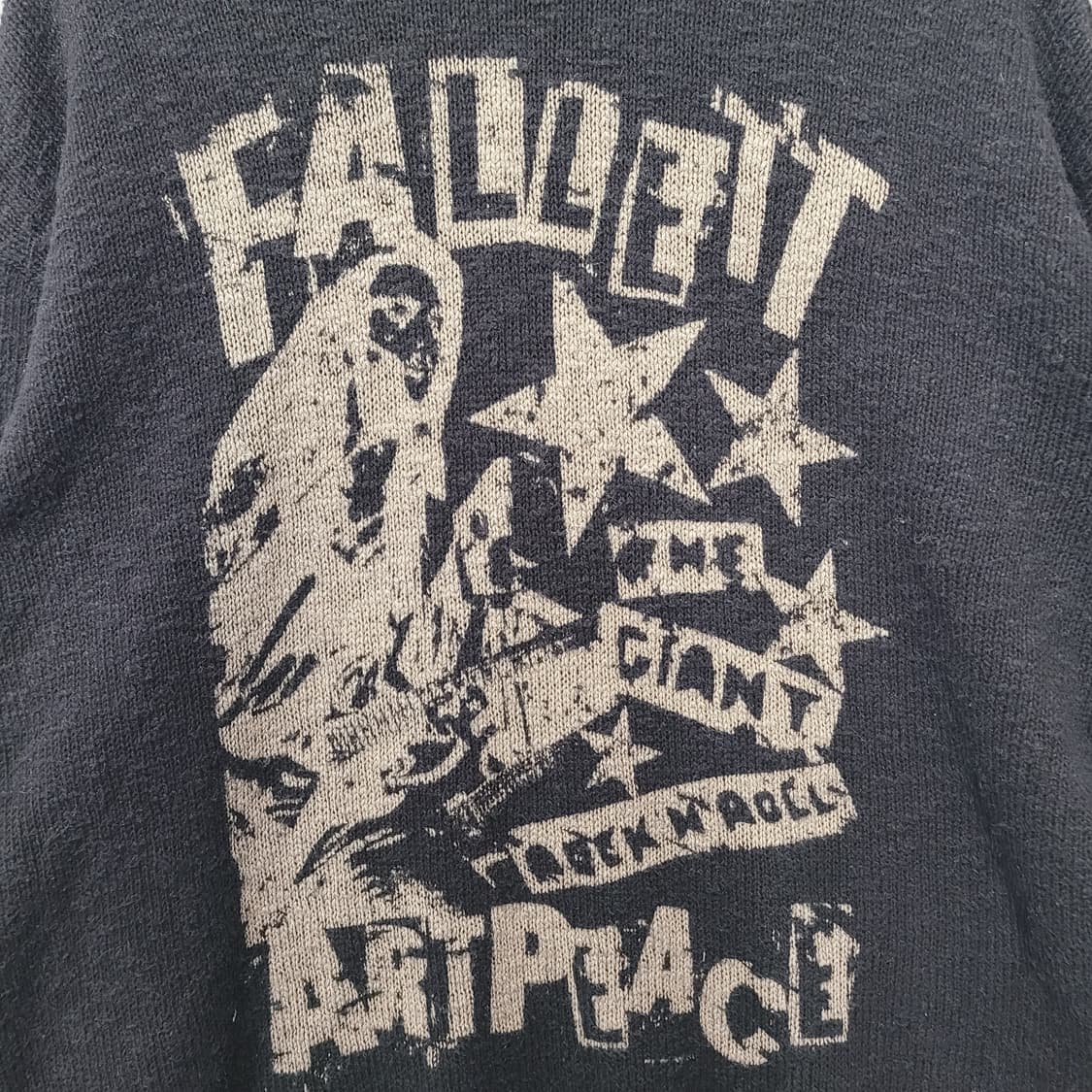 팔렛 락 밴드 니트 블랙 상품이미지3