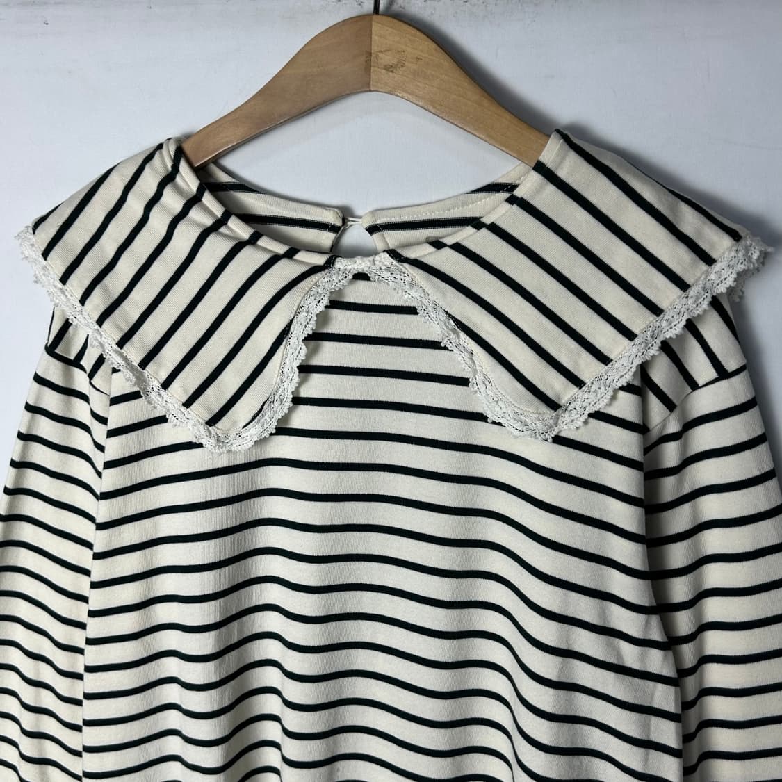 [SM2] 사만사모스2 모리걸 세일러카라 스트라이프 긴팔티셔츠 상품이미지3