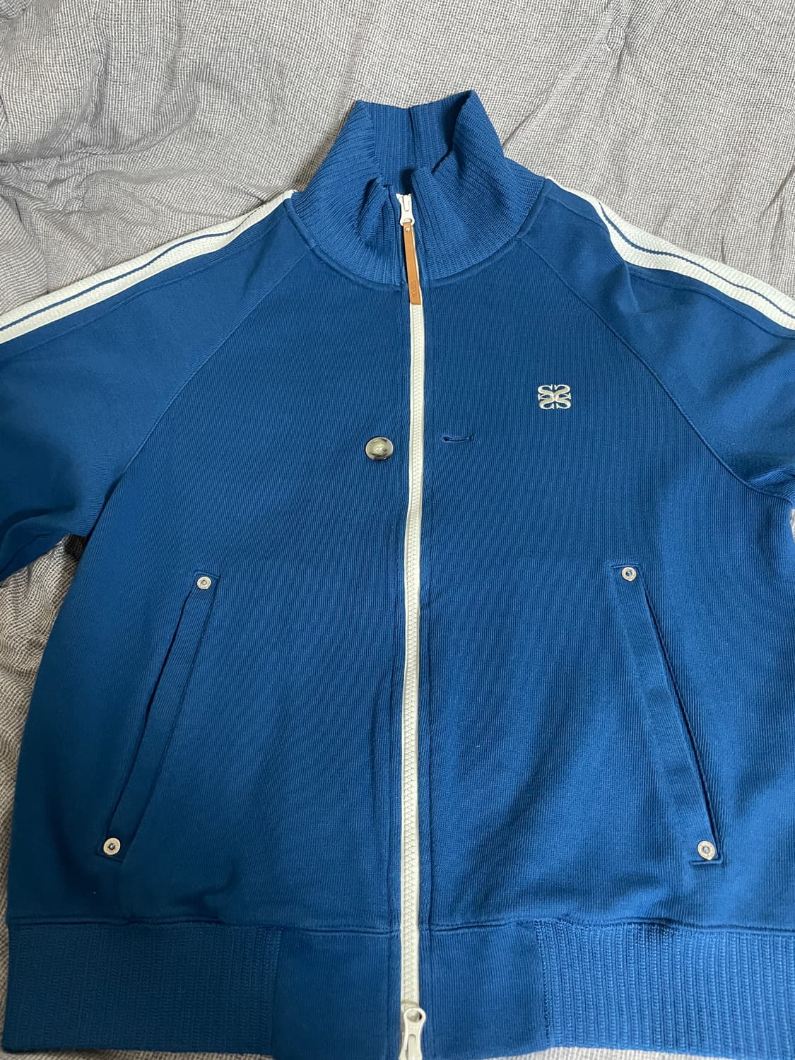 세터 트랙 집업 블루 사이즈L 상품이미지1