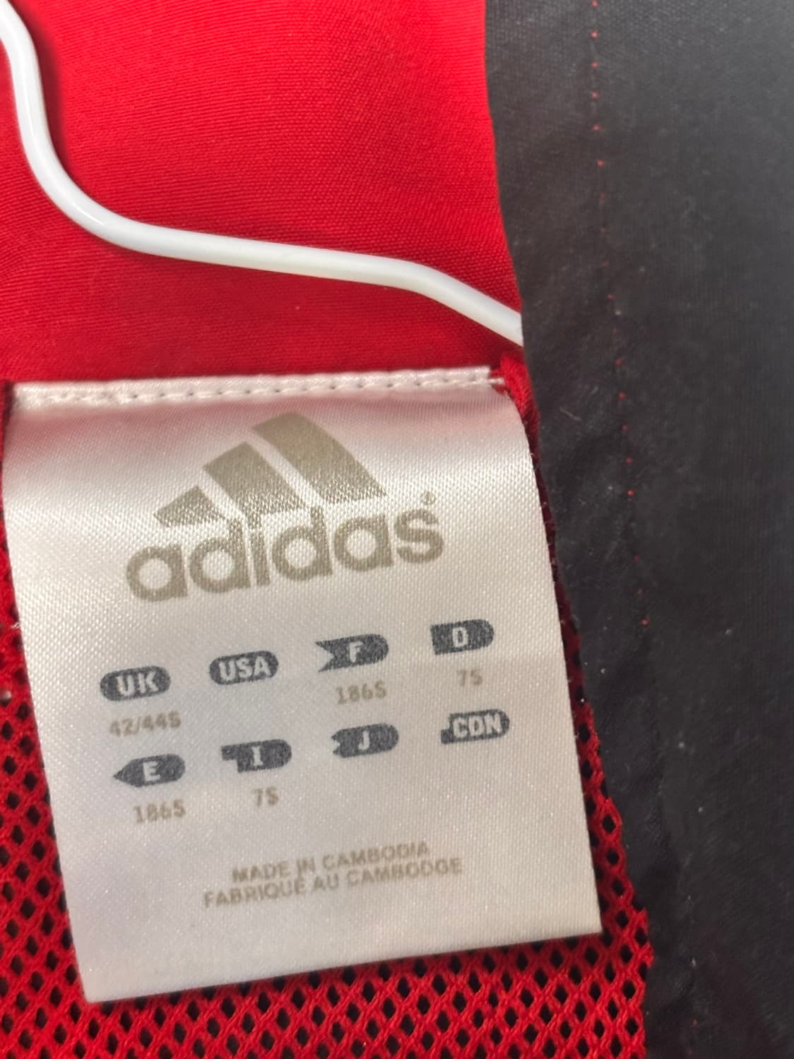 아디디스 바람막이 이탈리아 희귀 빈티지 검빨 상품이미지3