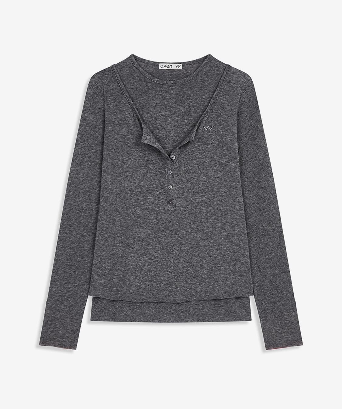 OpenYy 레이어드 티셔츠 상품이미지1