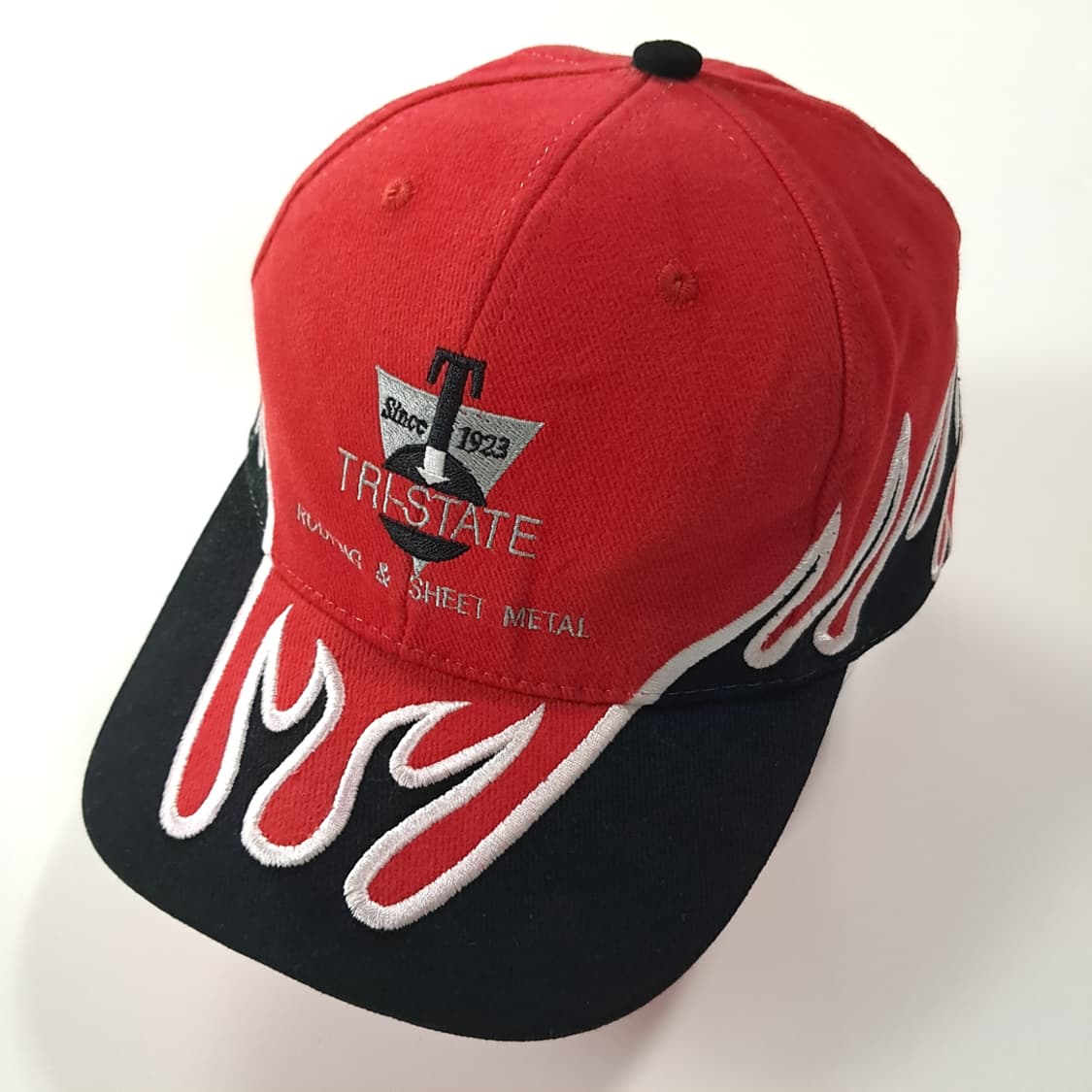 NISSIN 90s TRI-STATE 로고 & 플레임 볼캡 P2102 상품이미지2