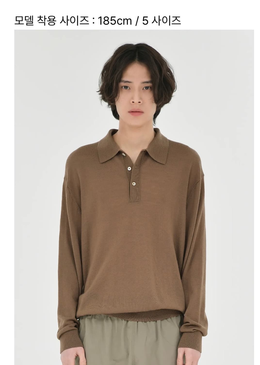 [브라운야드]Knit Pique Shirt, Brown (4) 상품이미지2