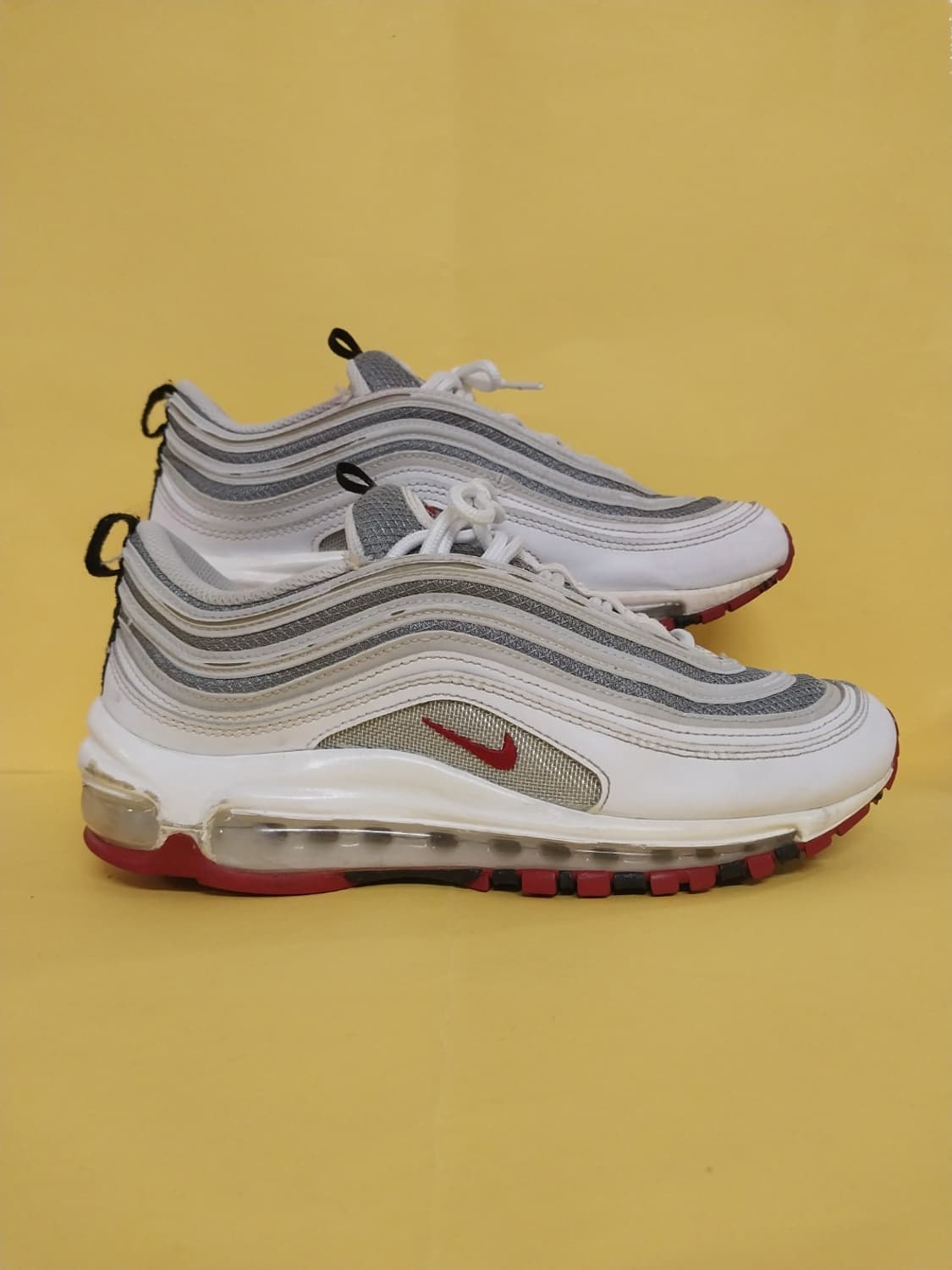 남성 나이키 에어맥스 97 화이트실버 운동화 (250) 상품이미지3
