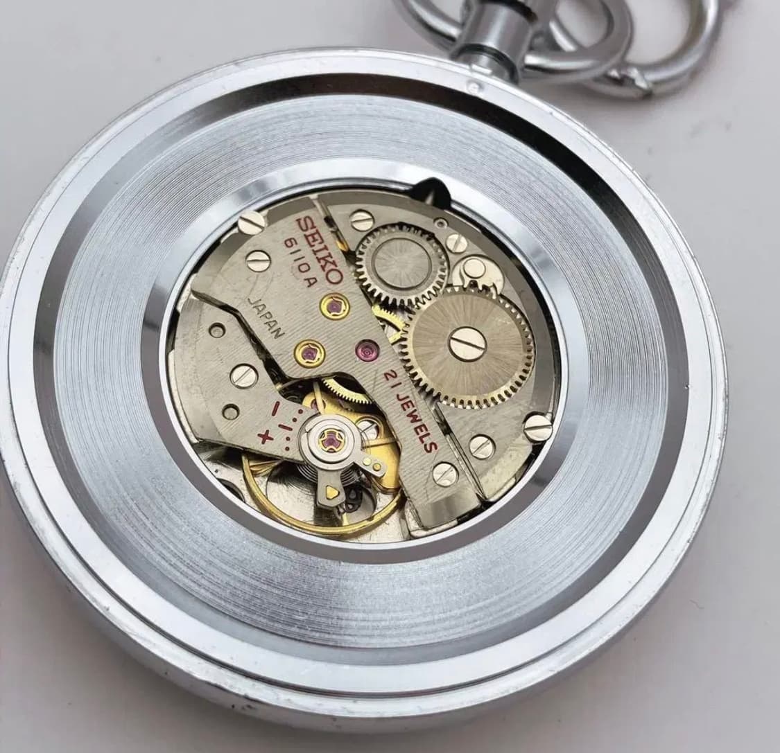 세이코 PRECISION 빈티지 철도 회중시계 풀박스 상품이미지5