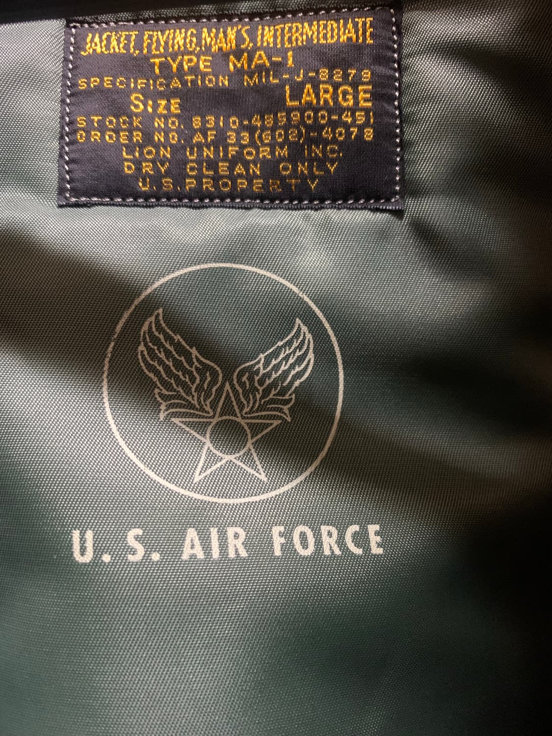 Buzz Rickson’s ma-1 상품이미지6