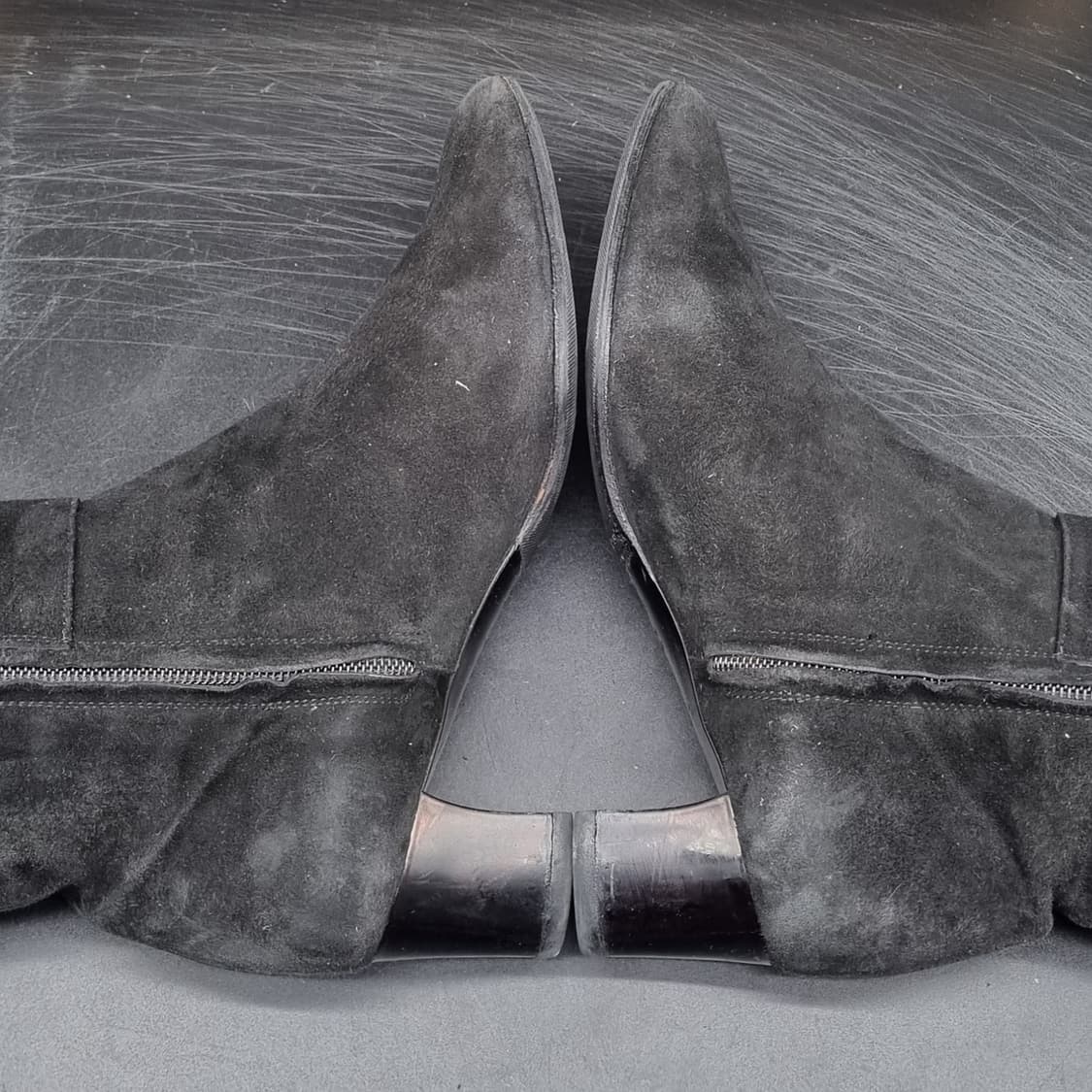 폴리니 스웨이드 여성롱부츠 36 220 굽5 상품이미지4