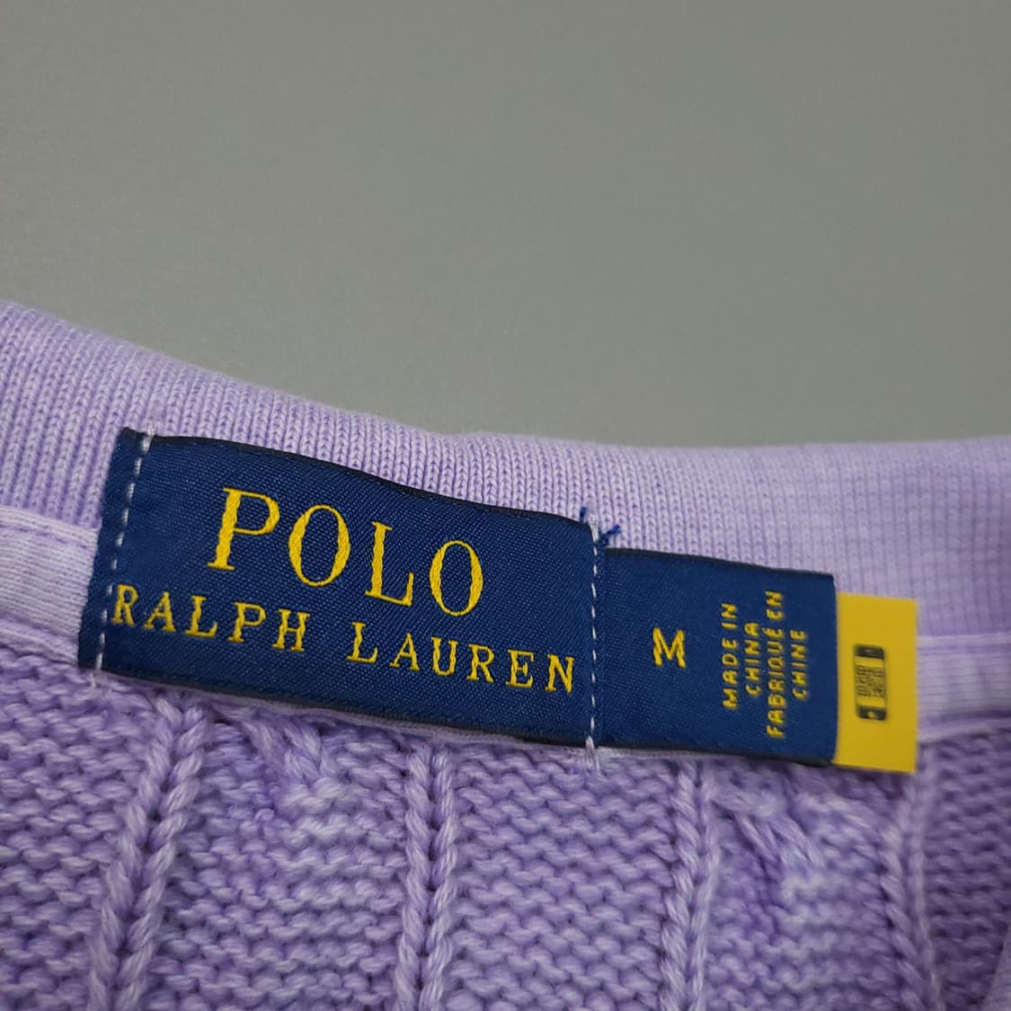 폴로 랄프로렌 신형 QR 여성 반팔 케이블 니트 M 상품이미지7