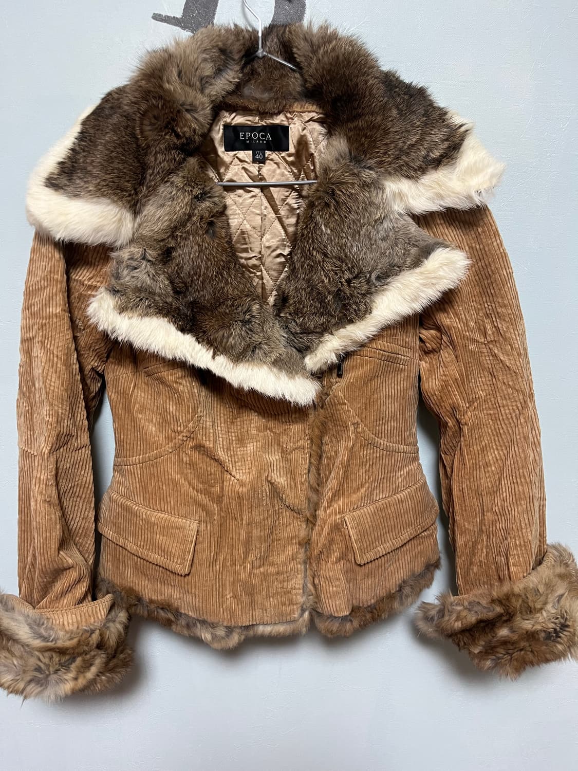 EPOCA 밀라노 코듀로이 퍼 자켓 40 상품이미지1