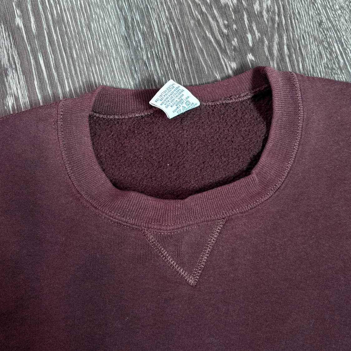 [L] 러셀 스웻셔츠 맨투맨 마룬 와인 상품이미지3