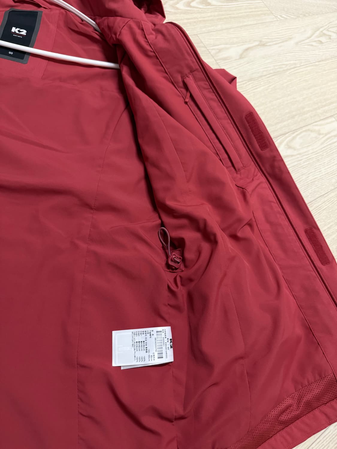 90사이즈 여성 K2 바람막이 로즈 상품이미지6