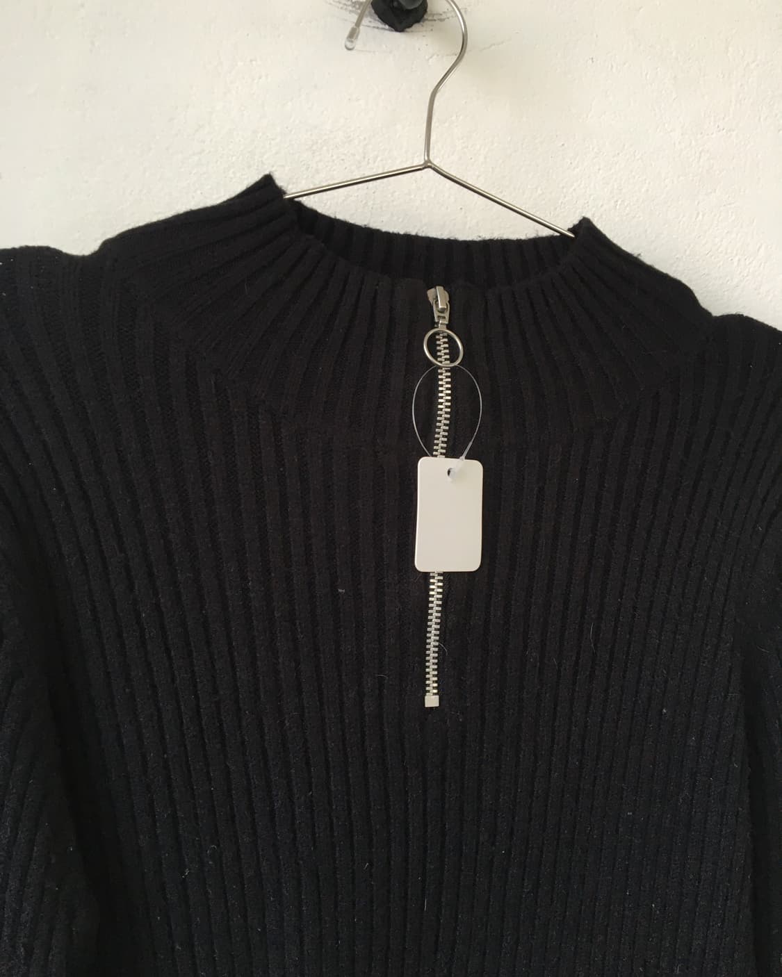 Ribbed half zip up knit 상품이미지4