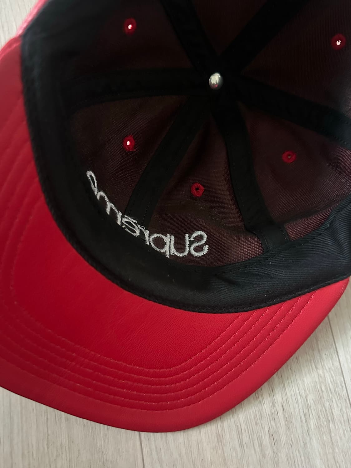 supreme leather cap 상품이미지4