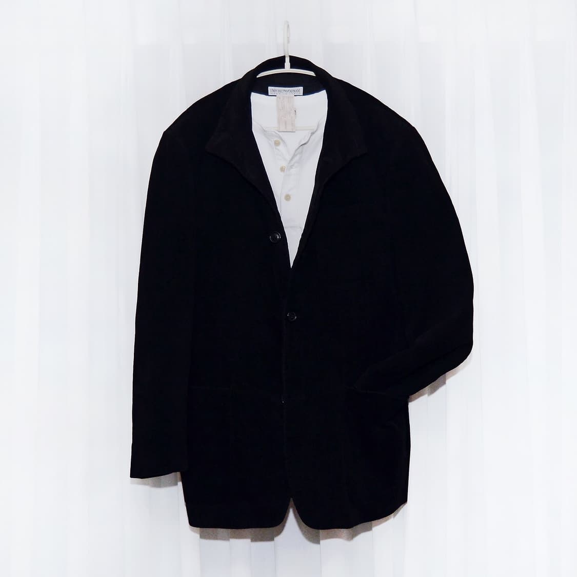 아르마니 (ARMANI) 블랙 코듀로이 코튼  자켓 (50 / 100+) 상품이미지1