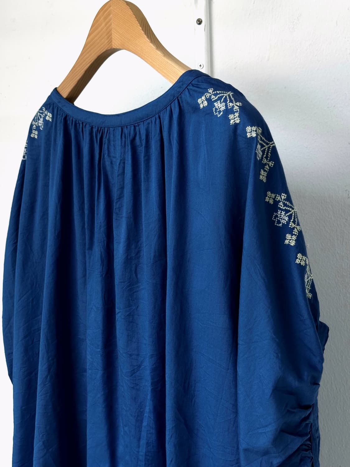 Light cotton stitch wide loose shirt 상품이미지8