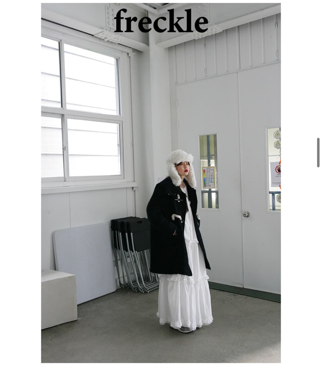 프레클 모헤어 오버사이즈 코트 상품이미지3