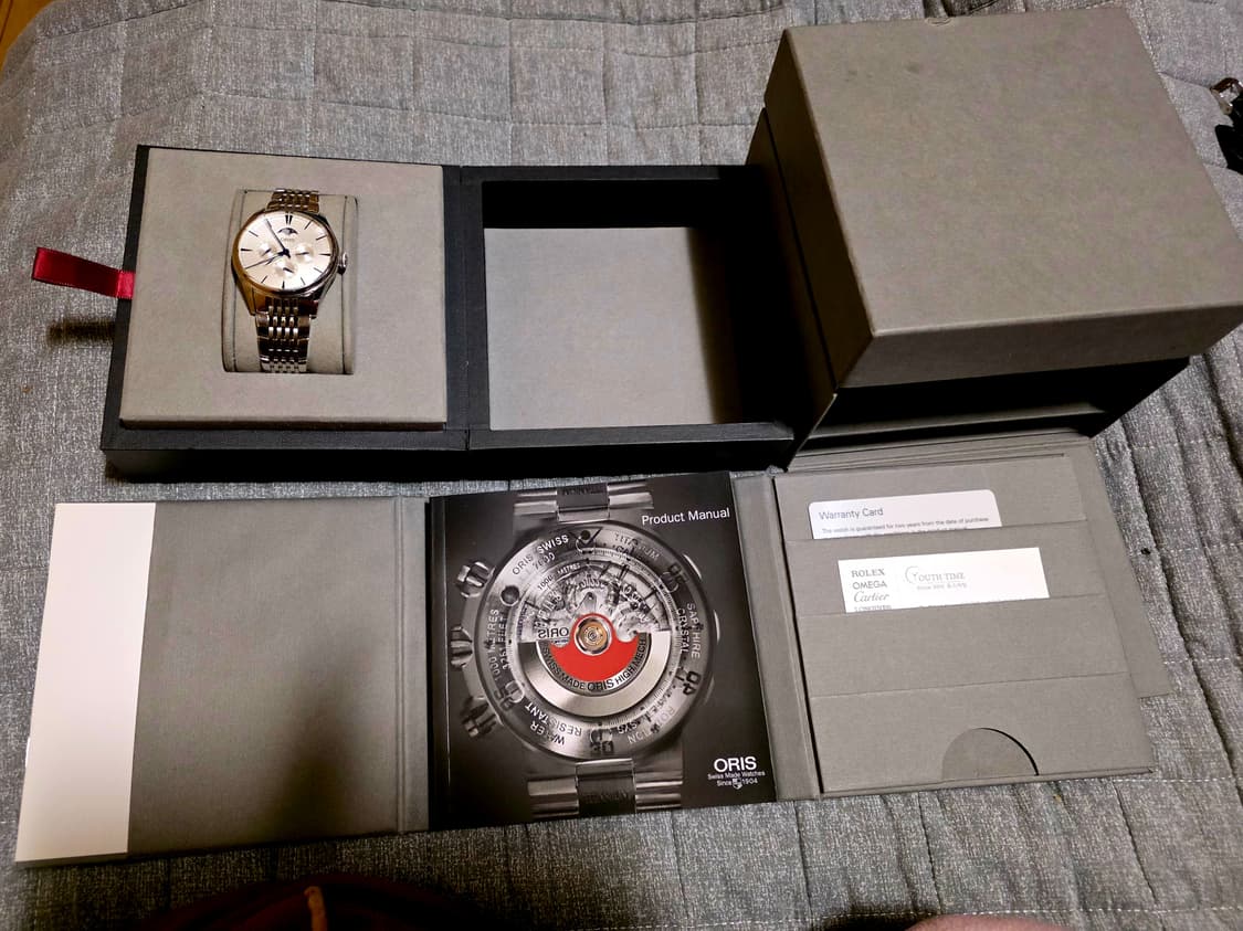 오리스시계 781 7729 4051 오리스 아뜰리에 문페이즈 블루핸즈 자 상품이미지4