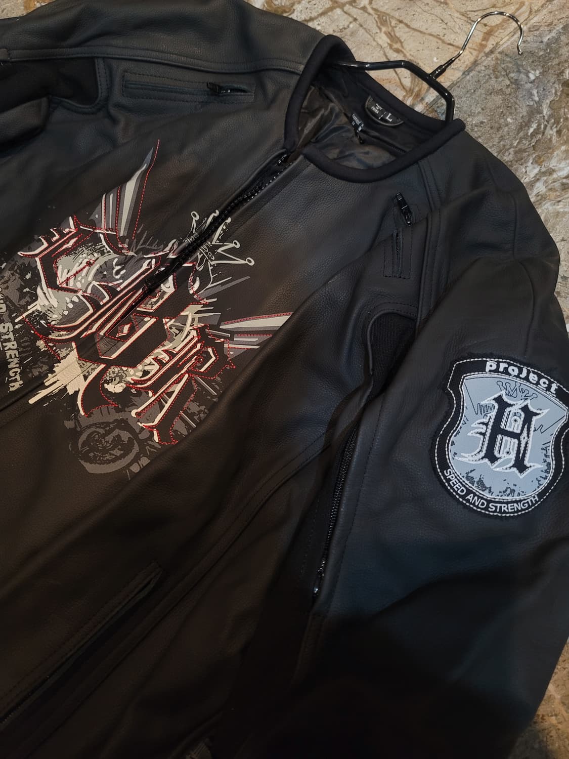 혼다 가죽 모터사이클 재킷 프로젝트 H CBR 레이서 상품이미지2