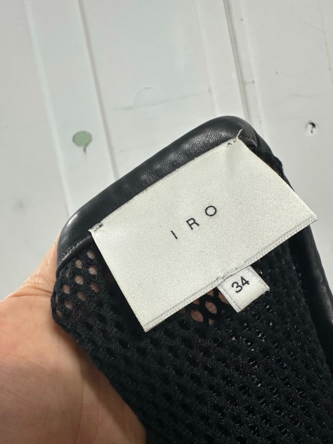 이로 IRO 매쉬 레더 자켓 상품이미지3