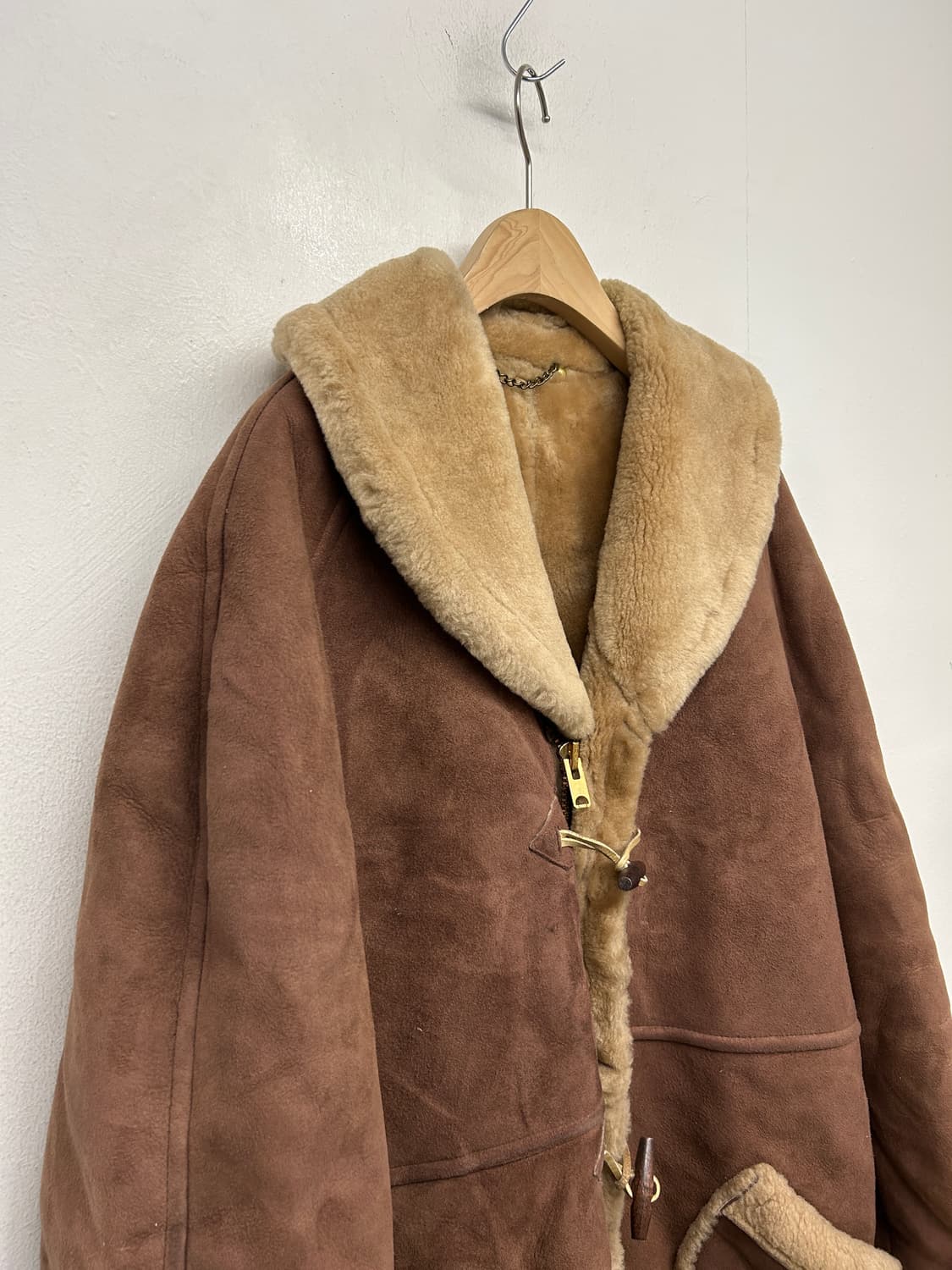 PALEY 리얼 무스탕 더플코트 상품이미지3