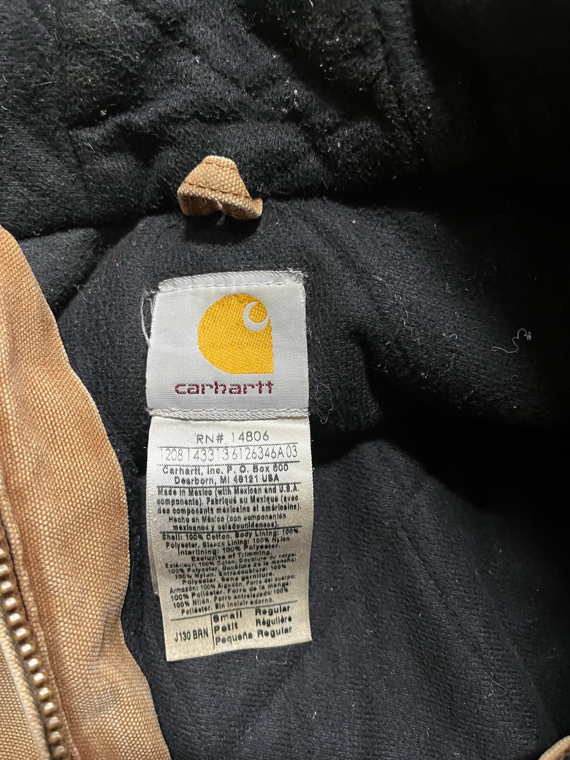 칼하트 j130 brn s사이즈 상품이미지8