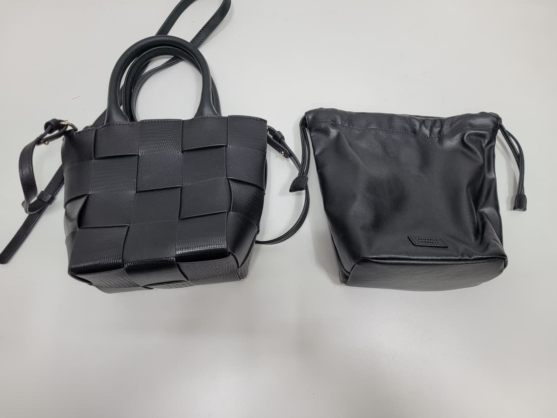 (새상품급) 사만사타바사 리자드 퍼즐 셔링백 크로스백 토트백 / 블랙
 상품이미지5